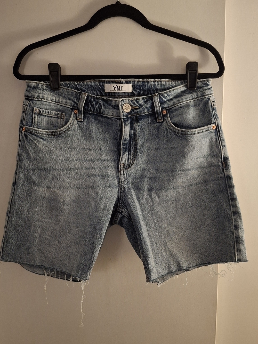 YMI Women's Light Blue Denim Cutoff Shorts